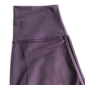 lululemon Black Cherry High Times with mesh seam